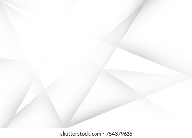Abstract geometric white and gray color background. Vector, illustration.