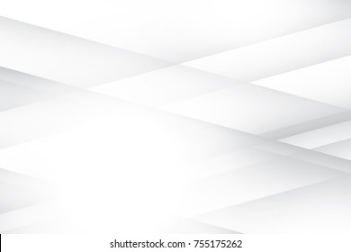 Abstrakter geometrischer, weißer und grauer Hintergrund. Vektorgrafik, Illustration.