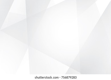 Abstract geometric white and gray color background. Vector, illustration.