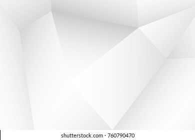 Abstract geometric white and gray color background. Vector, illustration.