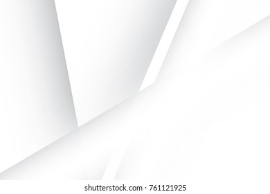 Abstract geometric white and gray color background. Vector, illustration.