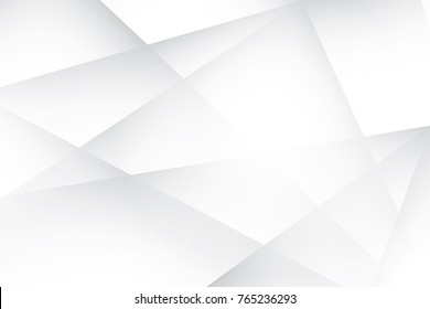 Abstract Geometric White And Gray Color Background. Vector, Illustration.