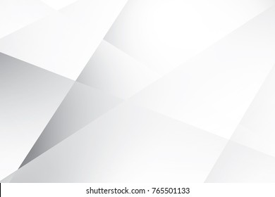 Abstract geometric white and gray color background. Vector, illustration.