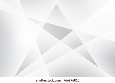 Abstract geometric white and gray color background. Vector, illustration.