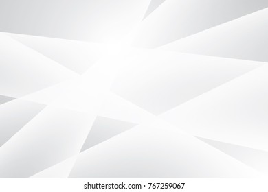 Abstract geometric white and gray color background. Vector, illustration.