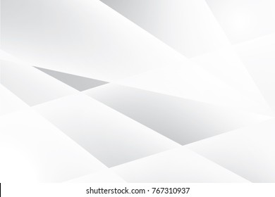 Abstract geometric white and gray color background. Vector, illustration.
