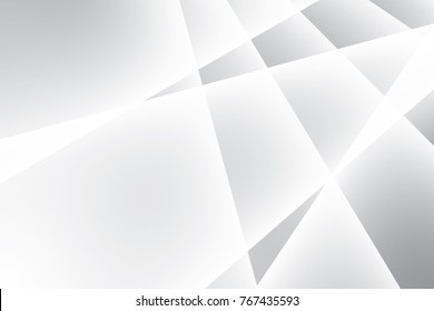 Abstract geometric white and gray color background. Vector, illustration.