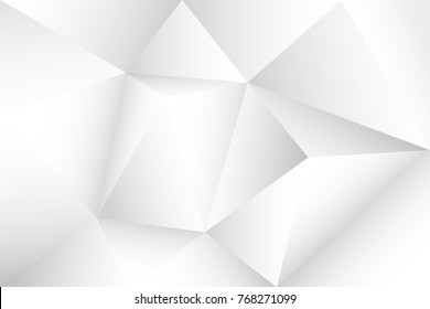 Abstract geometric white and gray color background. Vector, illustration.