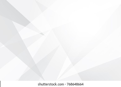 Abstract geometric white and gray color background. Vector, illustration.