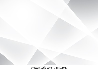 Abstract geometric white and gray color background. Vector, illustration.