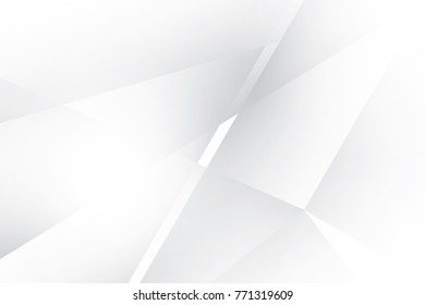 Abstract geometric white and gray color background. Vector, illustration.