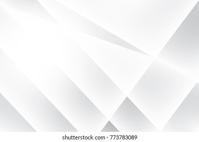 Abstract geometric white and gray color background. Vector, illustration.