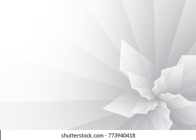 Abstract geometric white and gray color background. Vector, illustration.