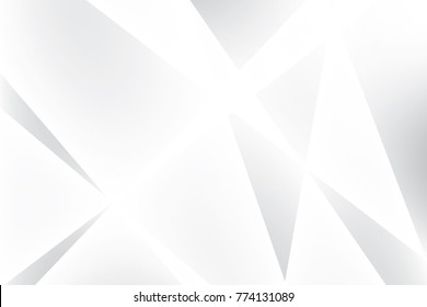 Abstract geometric white and gray color background. Vector, illustration.