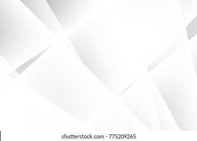 Abstract geometric white and gray color background. Vector, illustration.