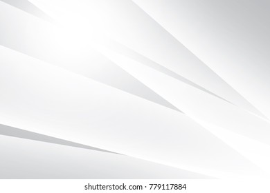 Abstract geometric white and gray color background. Vector, illustration.