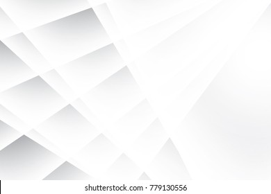 Abstract geometric white and gray color background. Vector, illustration.
