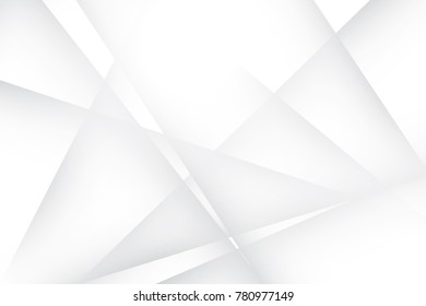 Abstract geometric white and gray color background. Vector, illustration.