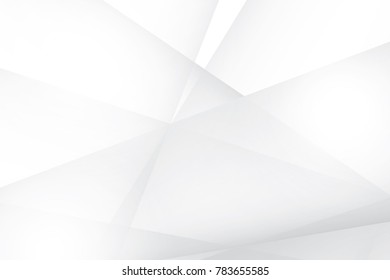 Abstract geometric white and gray color background. Vector, illustration.