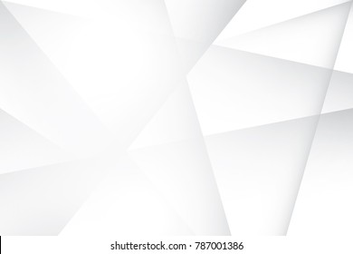 Abstract geometric white and gray color background. Vector, illustration.