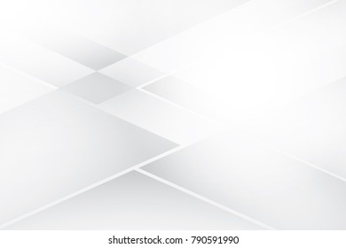 Abstract geometric white and gray color background. Vector, illustration.