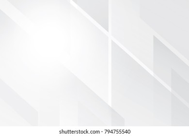 Abstract geometric white and gray color background. Vector, illustration.
