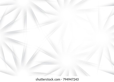 Abstract geometric white and gray color background. Vector, illustration.
