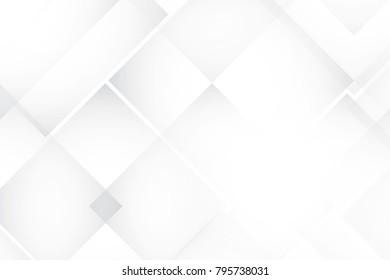 Abstract geometric white and gray color background. Vector, illustration.