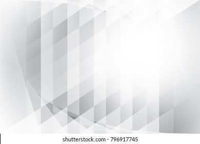 Abstract geometric white and gray color background. Vector, illustration.