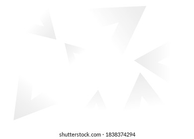 Abstract geometric white and gray colors background. Vector