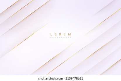 Abstract geometric white and gray gradient background Premium Vector