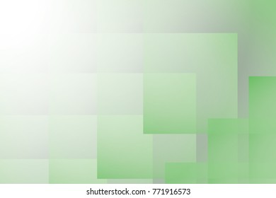 Abstract geometric white, gray and green color background. Vector, illustration.