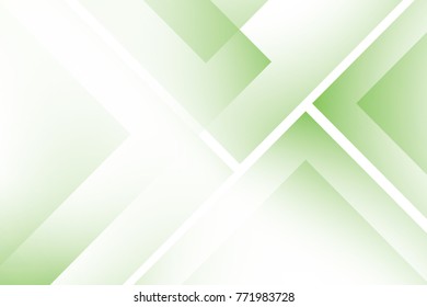 Abstract geometric white gray and green color background. Vector, illustration.