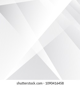 Abstract geometric white and gray modern for text message with layer on gray background, Business Concept, vector illustration