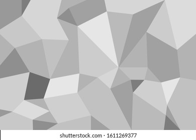 Abstract geometric white and gray polygon or lowpoly vector technology concept background. EPS10 illustration style design. 