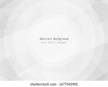 Antecedentes de concepto geométrico de poligono blanco y gris o de baja tecnología vectorial. Diseño de estilo de ilustración EPS10.