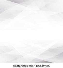 Abstract geometric white and gray with space modern design on Light gray silver background, vector illustration