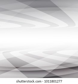 Blanco y gris abstracto con un diseño moderno y espacial sobre fondo plateado gris claro, ilustración vectorial
