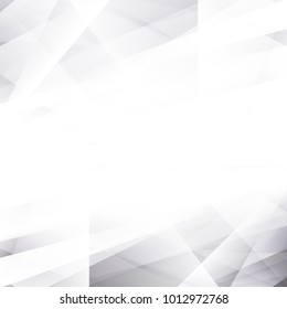 Abstract geometric white and gray with space modern design on Light gray silver background, vector illustration