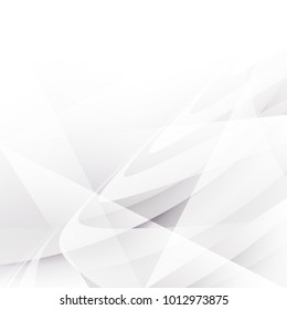Abstract geometric white and gray with space modern design on Light gray silver background, vector illustration