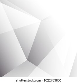 Abstract geometric white and gray with space modern design on Light gray silver background, vector illustration eps 10