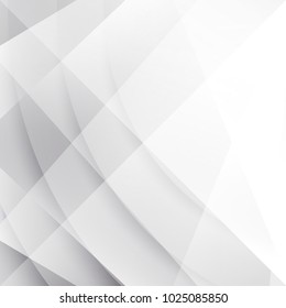 Abstract geometric white and gray with space modern design on Light gray silver background, vector illustration eps 10