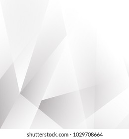 Abstract geometric white and gray with space modern design on Light gray silver background, vector illustration eps 10