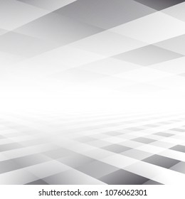 Abstract geometric white and gray with space modern design on Light gray background, vector illustration