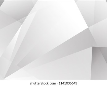 Abstract geometric white and gray with space modern design on Light gray silver background, vector illustration eps 10