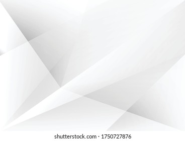 Abstract geometric white and gray with space modern design on Light gray background, long design vector illustration
