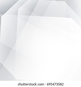 Abstract  geometric white and gray with space modern  design on Light  gray background, vector illustration