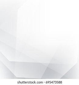 Abstract  geometric white and gray with space modern  design on Light  gray background, vector illustration