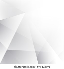 Abstract  geometric white and gray with space modern  design on Light  gray background, vector illustration