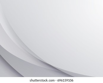 Abstract  geometric white and gray with space modern  design on Light  gray background, vector illustration